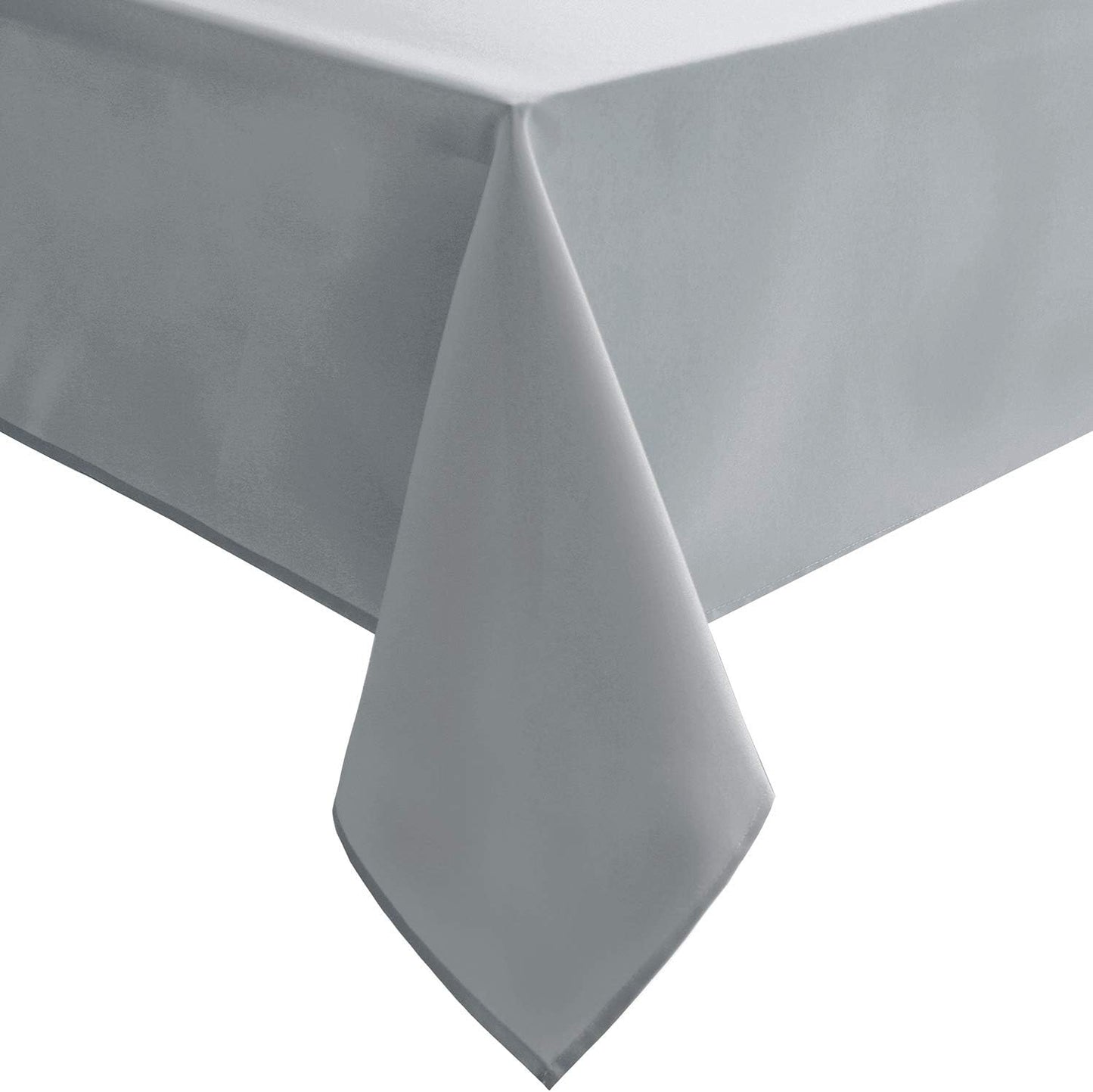 Hiasan Silver Grey Square Tablecloth - Waterproof and Spillproof Washable Fabric Table Cloth for Dining Room Kitchen Party and Outdoor, 70 x 70 Inch