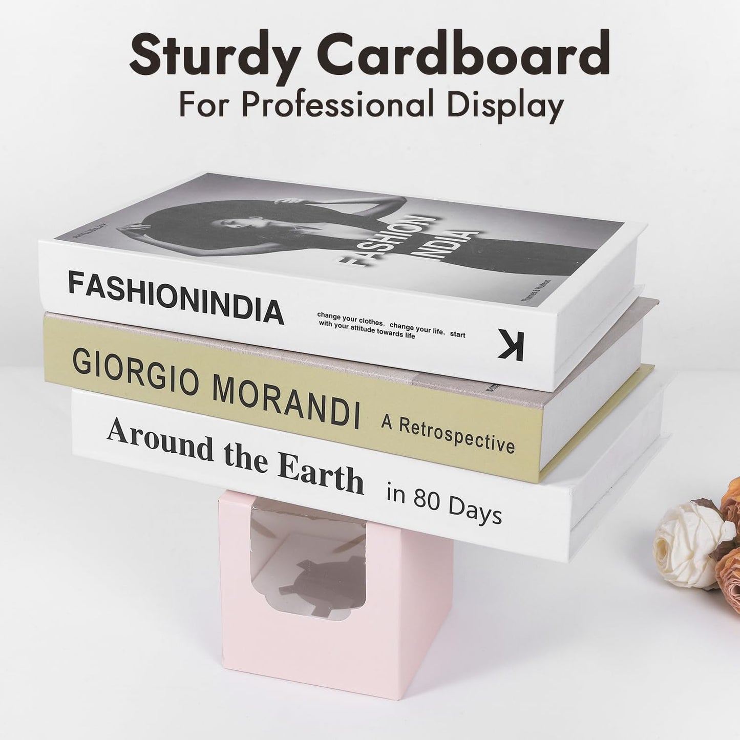 JCD 70 packs Pink Cupcake Boxes Individual Cupcake Container 3.5" x 3.5" x 3.5" Auto-Pop up Single cake Box for Bakery Gift Giving(70 Boxes+70 Inserts) (Pink/70Pcs)