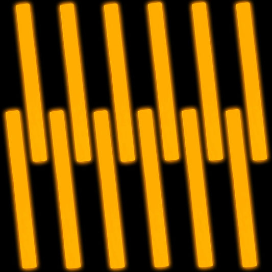 Glow Foam Sticks Bulk, 24 Pcs Orange Giant LED Light Up Sticks Flashing Glowing Baton Wands Party Supplies for Wedding, Raves,Concert,Birthday,Christmas, Halloween,Sporting Events