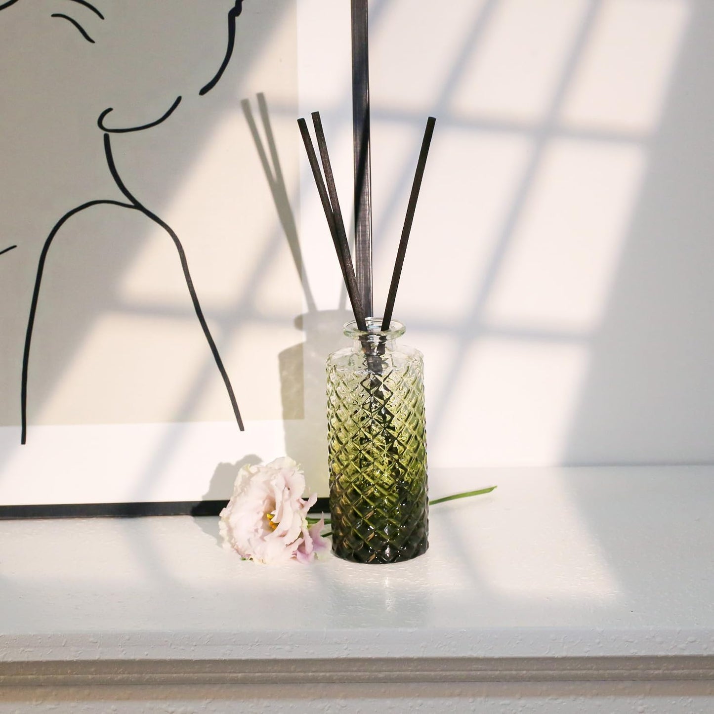 Mini Bud Vases As Wedding Centerpieces for Tables,Clear Bud Vases for Flowers,Small Flower Vases Suitable for Birthday Party,Anniversary,Wedding Reception,Baby Shower (Dark Green, 12PCS)