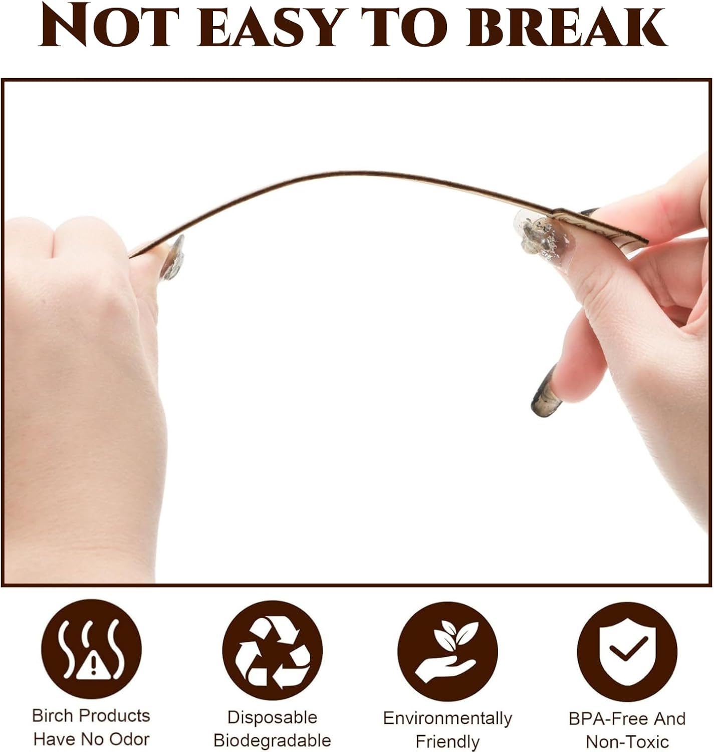 200 Pieces Wooden Coffee Stirrers, 6 inch Disposable Coffee Stir Sticks, Hot Drink Beverage Stirring Swizzle Stir Stick Coffee Mixer for Coffee, Milk, Juice, Cocktail, Chocolate