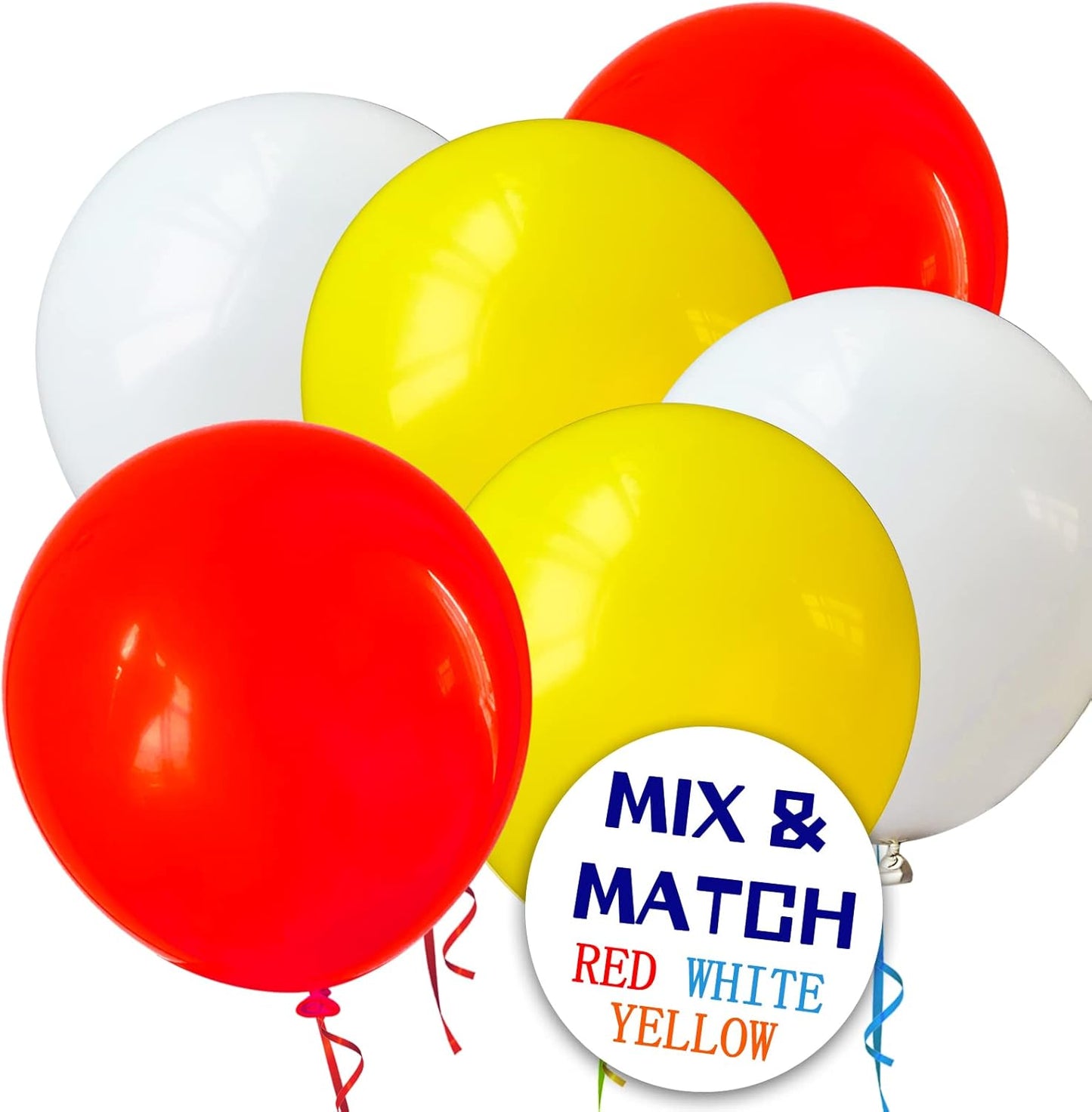 110pcs Yellow Balloons 12 Inch,Yellow Latex Balloons for Birthday Party Baby Shower Wedding(with 2 Ribbons).