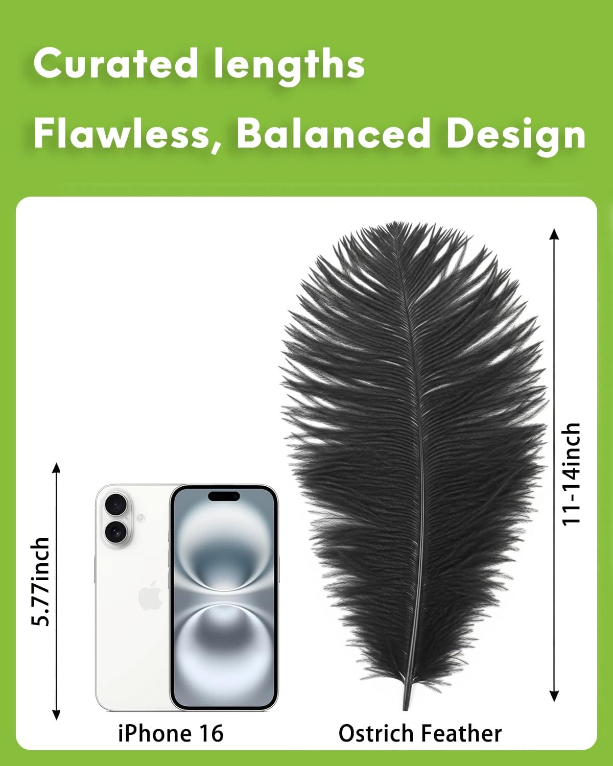 NEWONG 30pcs Black Ostrich Feathers Natural Bulk 11-14inch(28-35cm) Vase Craft Wedding Home Party Centerpieces Christmas Day Decoration