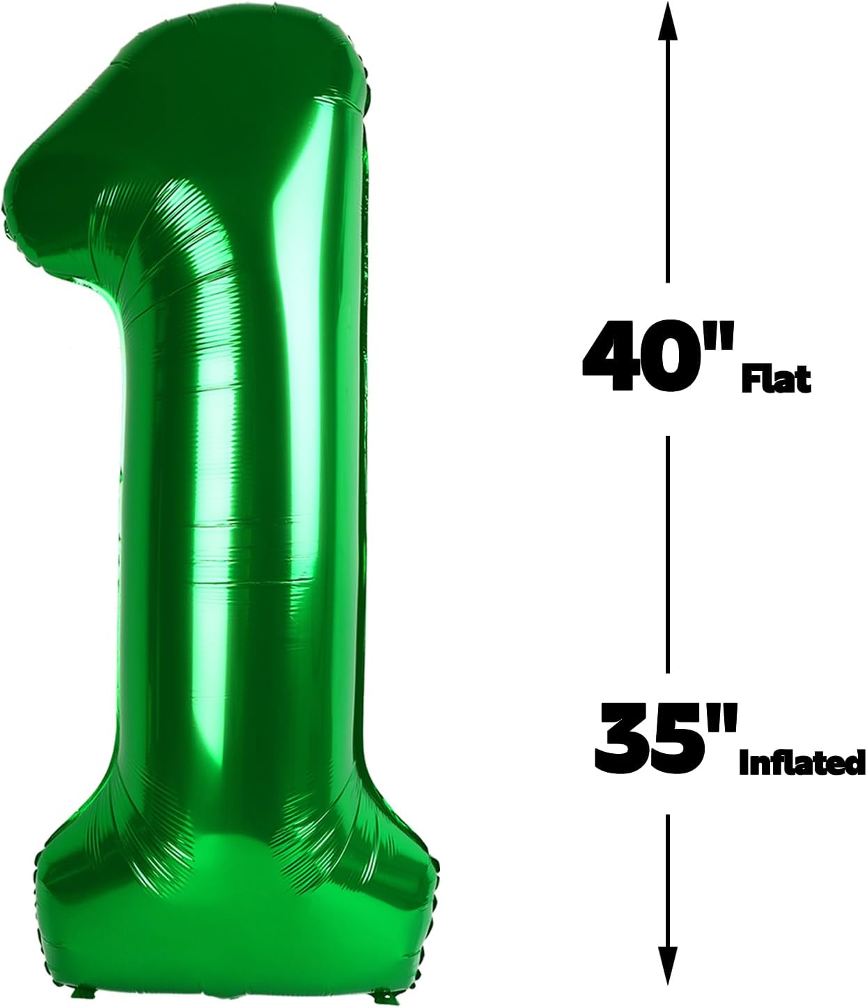 Green Number 11 Balloon 40 inch, Number 11 Birthday Balloon for Boy Girl, Green Foil One Balloon for 11 11st Birthday Party, Anniversary Celebration Number Balloons Decorations