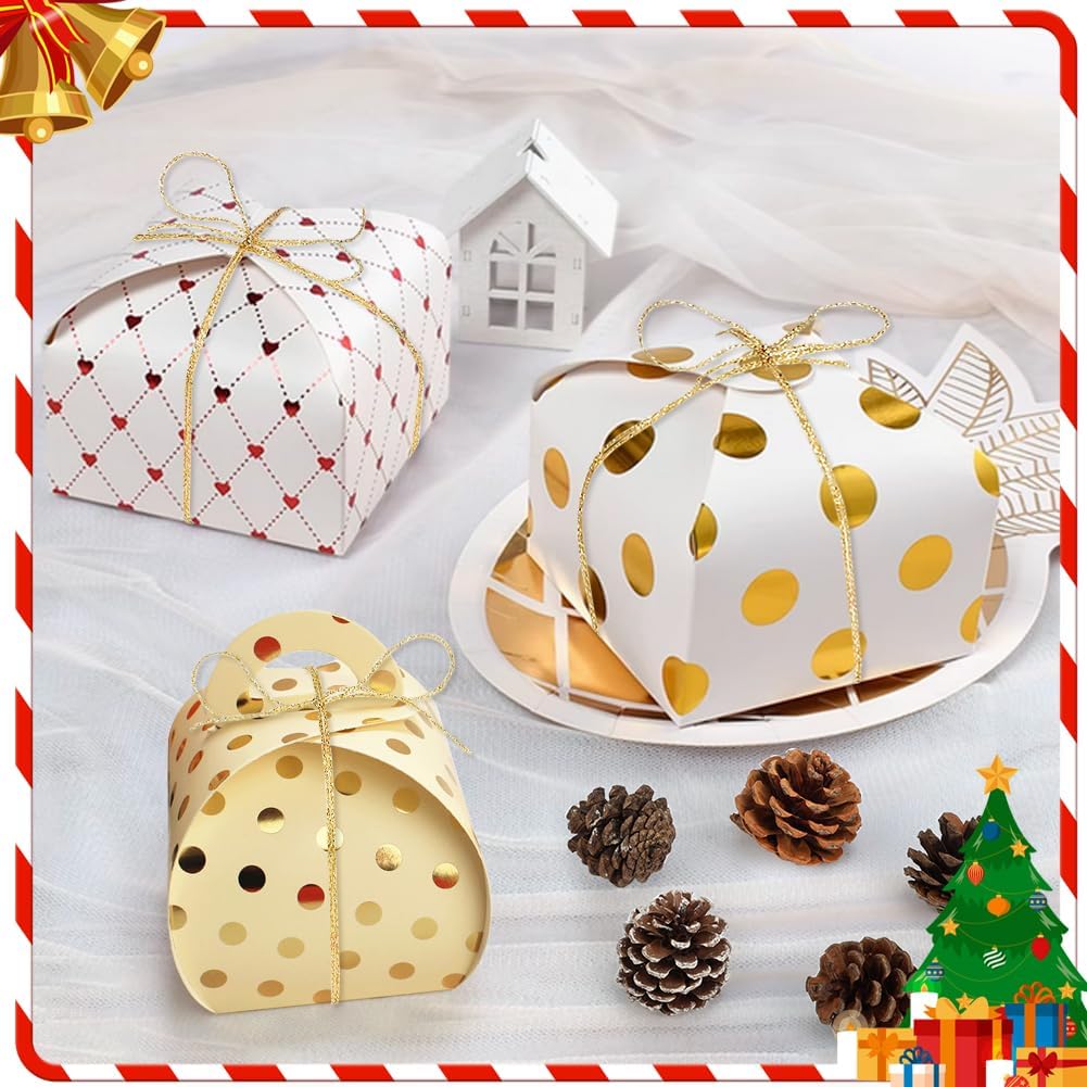 Tenn Well Metallic Gold Twine, 328 Feet 1mm Christmas Gold String Ribbon for Gift Wrapping, Christmas Ornaments, Holiday Decorations, DIY Crafts