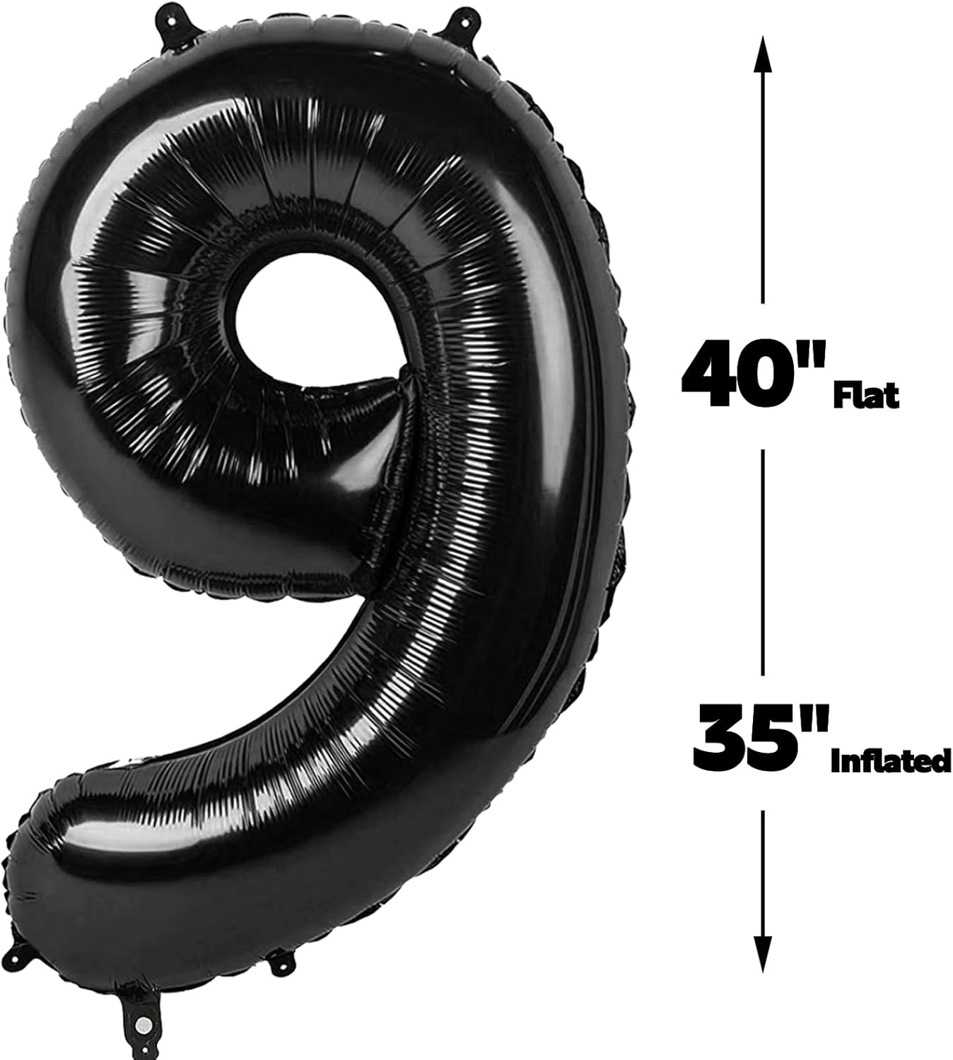 Foil 40 Inch Big Black 29 Balloon Number, Giant Happy 29 Birthday Party Supplies, Large 29 Balloons Anniversary Party Engagement Decorations
