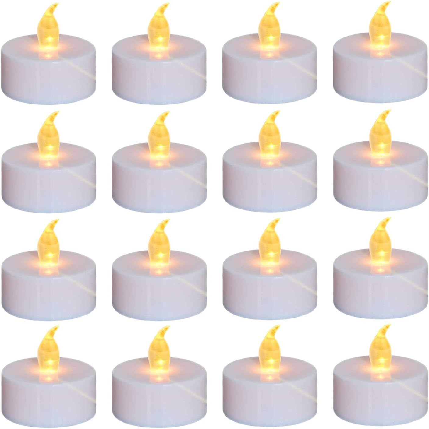 Tea Lights, 200PACK Flameless LED Tea Lights Candles, Flickering WarmYellow, 200 Hours Battery-Powered Tea Light, Ideal Party, Wedding, Birthday, Gifts Home Decoration