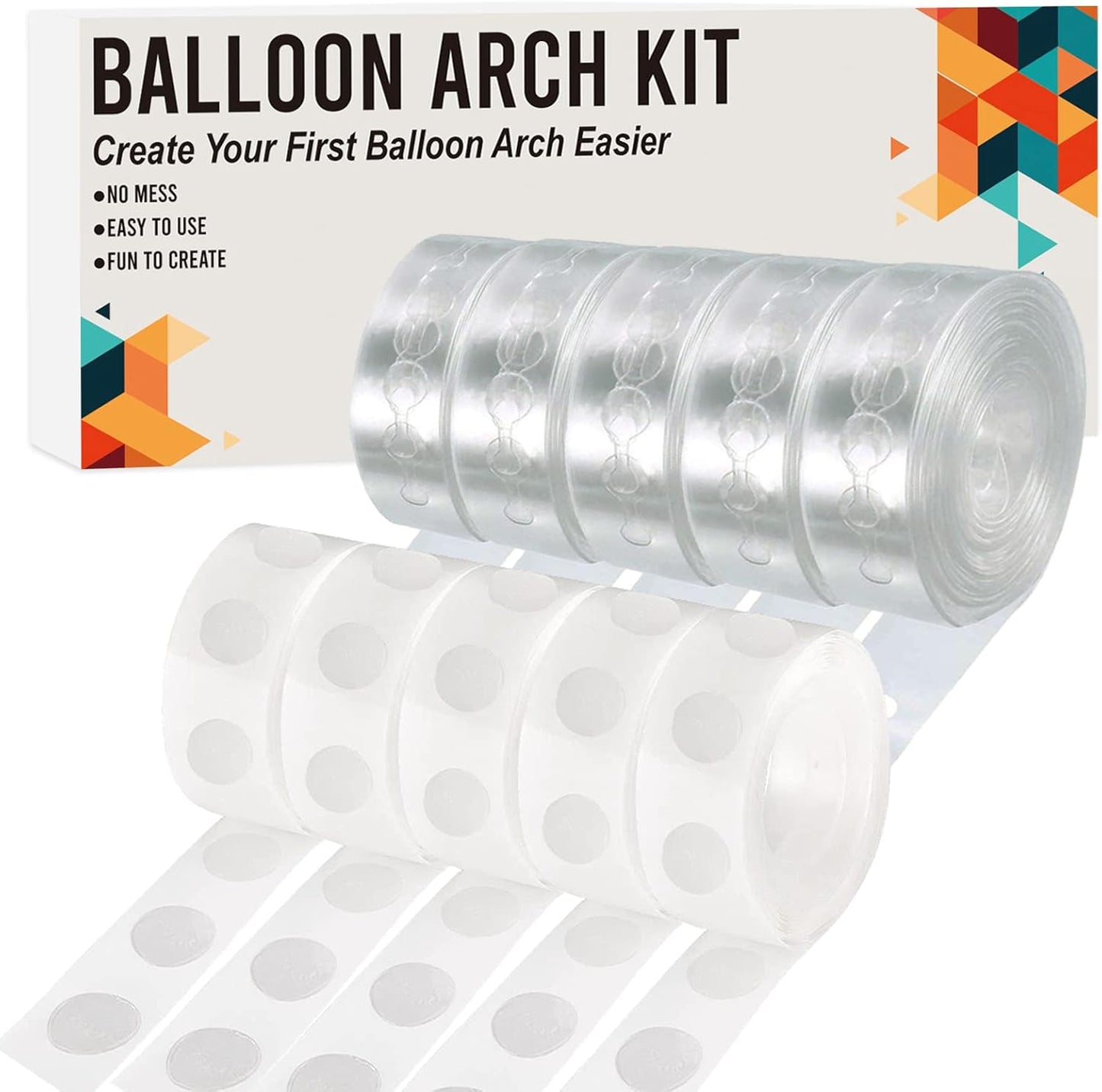 Balloon Arch Kit, 82ft Easy DIY Balloon Decorating Garland Strip and 500Pcs Glue Point Dots Tape for Balloon Arch, Decorations Making