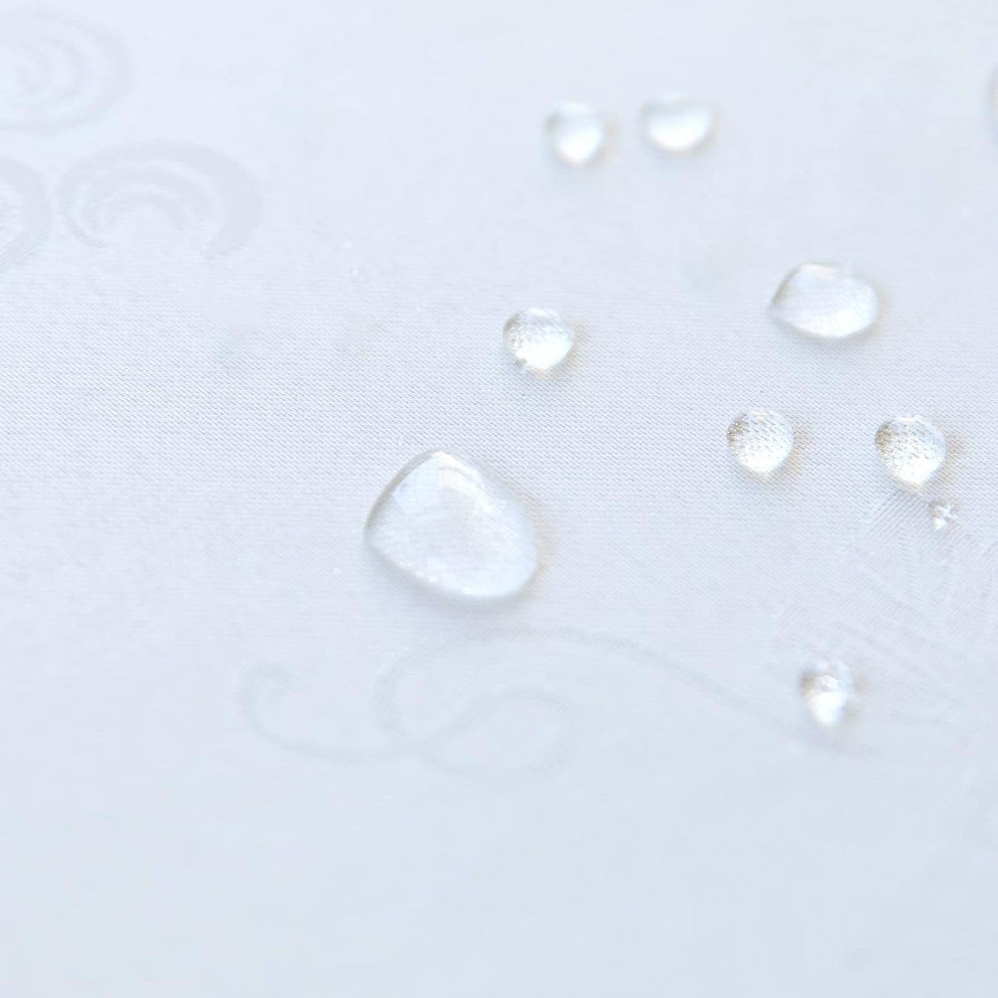 White lace Premium Rectangle Farmhouse Table Runner Waterproof OilProof SpillProof AntiShrink Soft Wrinkle Resistant Decorative Fabric Table Cover Kitchen Dinning Party Wedding Banquet