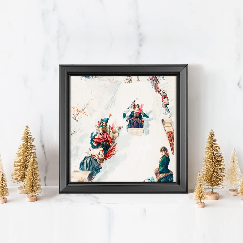 LaVie Home 4x4 Picture Frames (12 Pack, Black) Simple Designed Photo Frame with High Definition Glass for Wall Mount & Table Top Display, Set of 12 Classic Collection