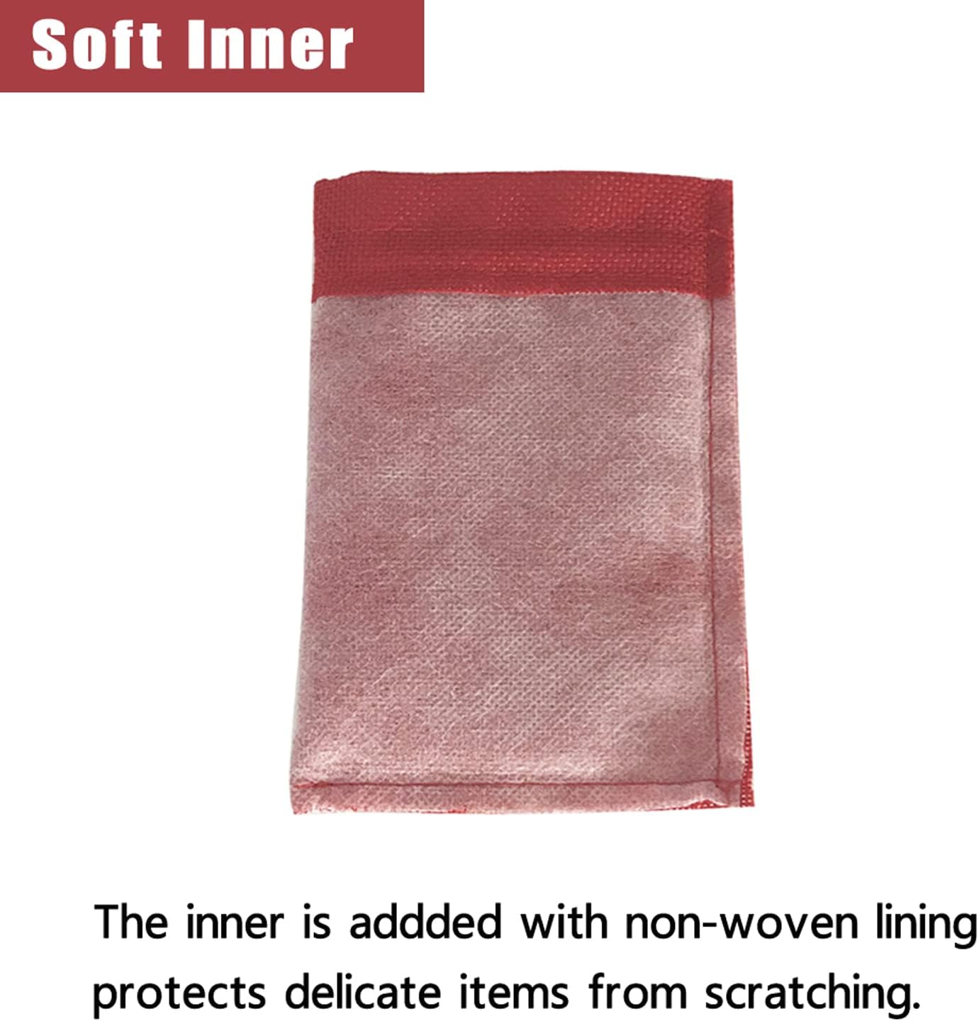 20pcs Burlap Bags with Drawstring, 2.7x3.5 Inch Red Jute Gift Bag Bulk for Christmas Wedding Party Favors, Jewelry and Candy Pouches