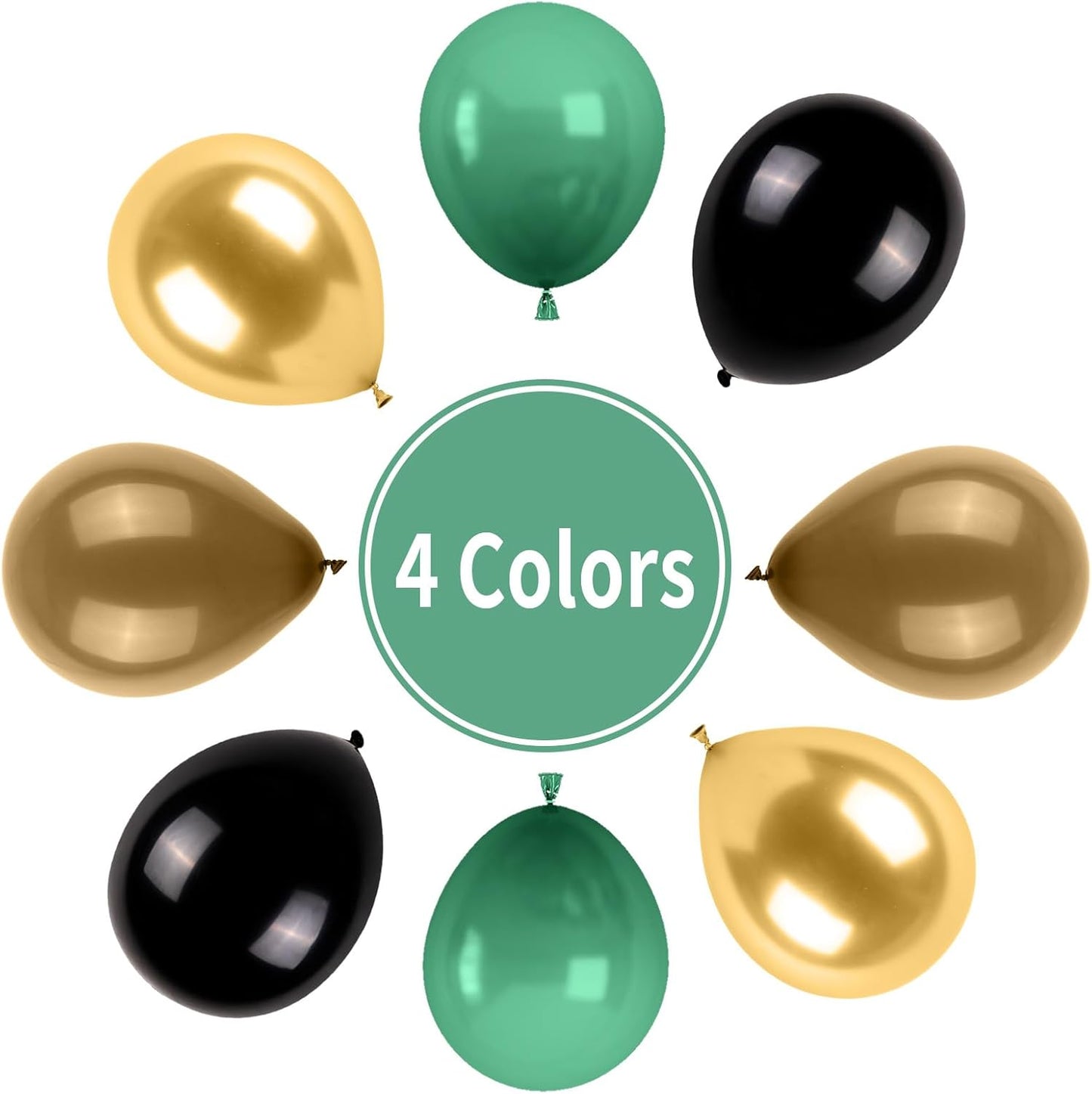 Green and Brown Balloons, Camo Balloons Camouflage Party Balloons Green Black Latex Balloon Metallic Gold Balloon for Kids Adults Hunting Birthday Soldier Army Theme Party Jungle Camping Decorations