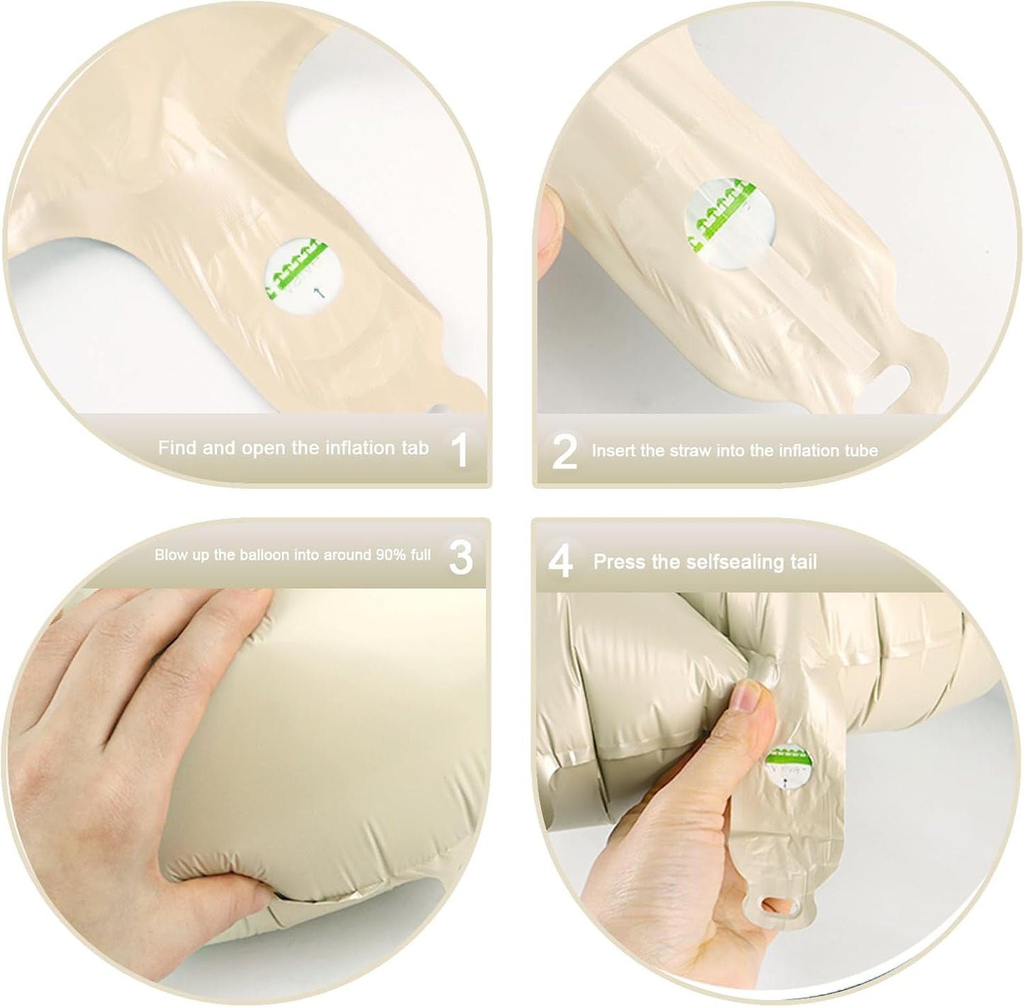 40 Inch Cream White Large Number 14 41 Birthday Balloon, Giant Number 14 41 Balloons, Foil Mylar Big Balloons for Anniversary Graduation Supplies Decorations