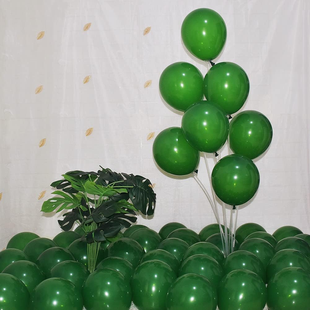 400 Pack Green Balloons 5 Inch Dark Green Latex Mini Small Balloon for Birthday Wedding Baby Shower Graduation Anniversary Jungle Party Decorations