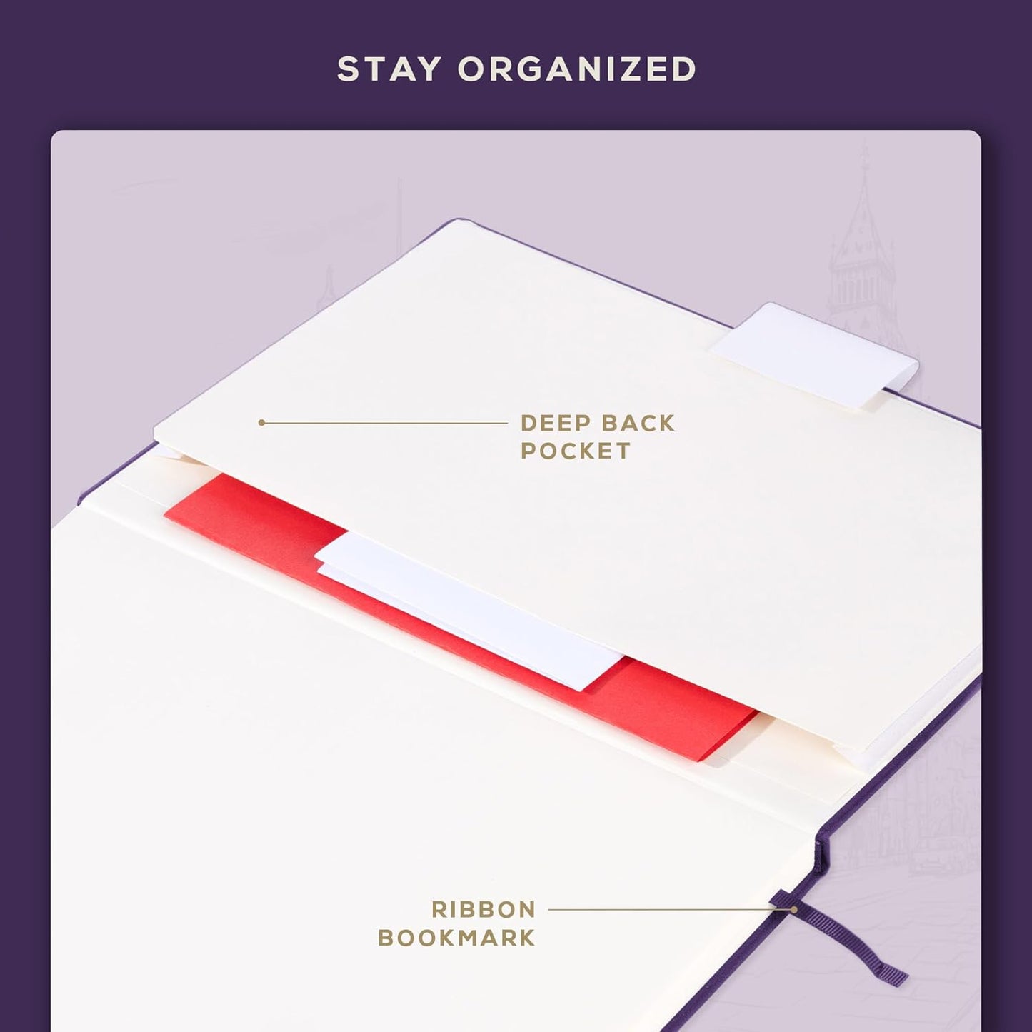 Beechmore Books A4 Sketchbook – 8.5x11 Premium Vegan Leather Bound Large Sketch Book Hardcover with 156 Thick 160gsm Perforated Ivory Pages, Blank Sketch Pad, Gift Boxed, Back Pocket, Ribbon Bookmark