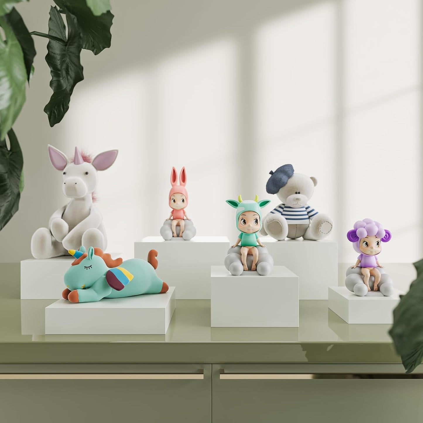 Buffet Risers, Food Risers for Buffet Table, Display Stand Shelf for Catering Dessert Collectibles Jewelry Figures Show, Acrylic Cube Display Nesting Risers with Hollow Bottoms, 6,7,8'', 3