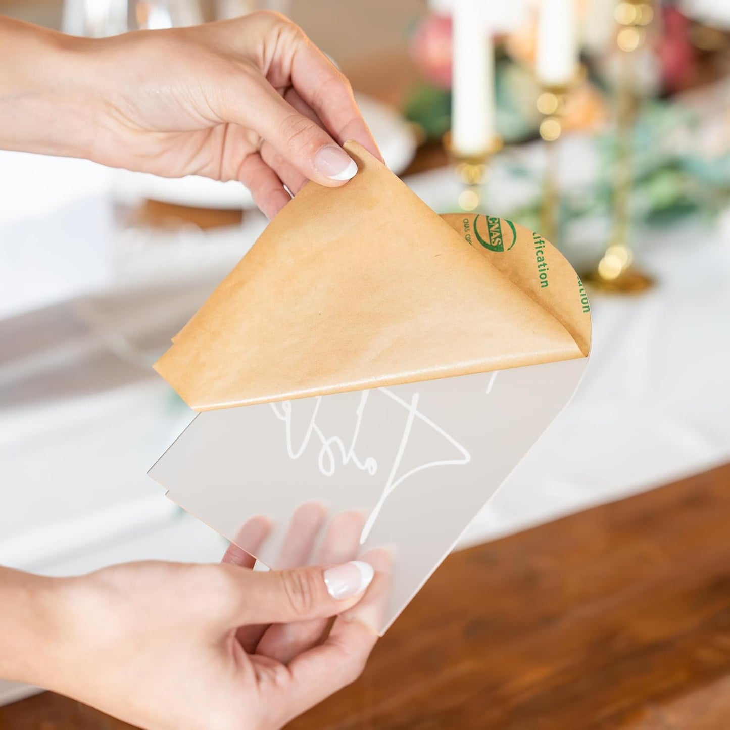 Frosted Arch Acrylic Table Numbers for Wedding Reception - 5" x 7" White Font Centerpiece Set with Holder Stands & Head Table Sign - Anniversary, Event, Party, Wedding set1-10
