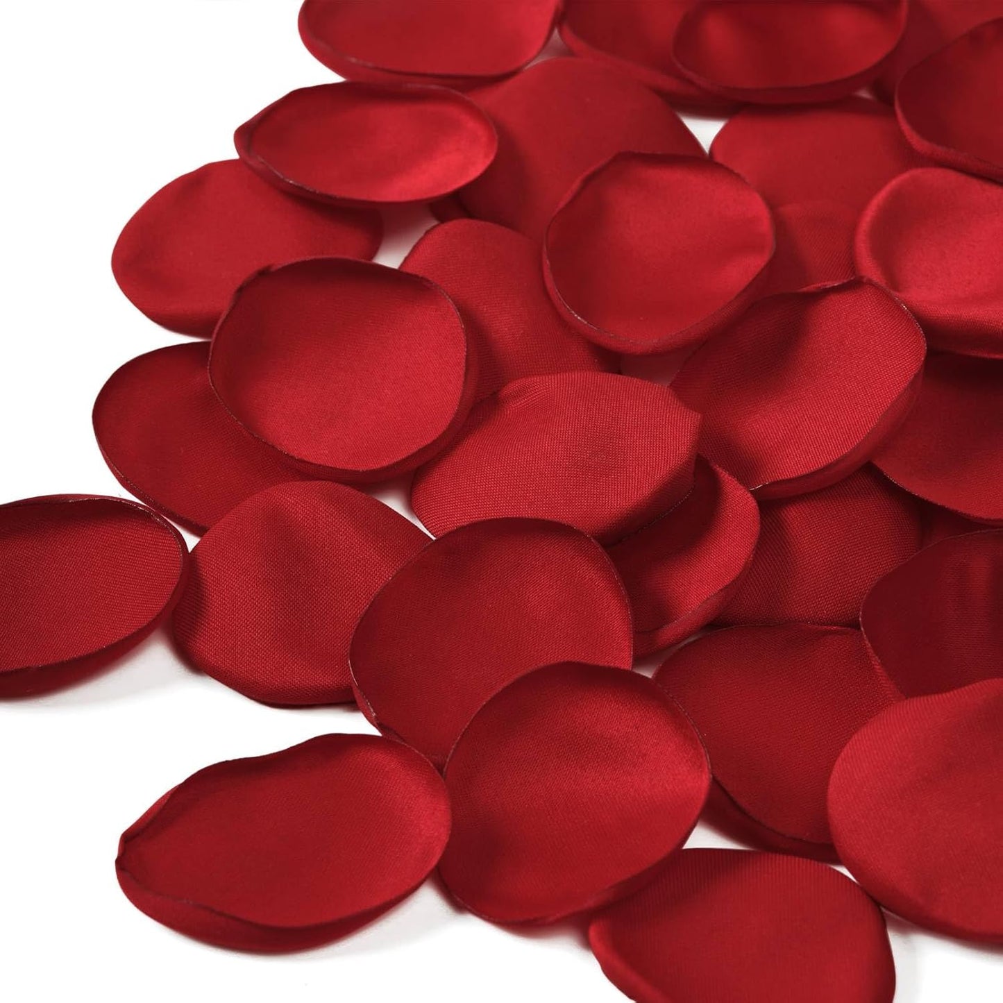 TINGE TIME 200pcs Silk Flower Petals for Wedding, Rose Petals for Decoration, Fake Flower Petals for Bridal Showers, Flower Girl Petals for Anniversaries and Parties (Red)