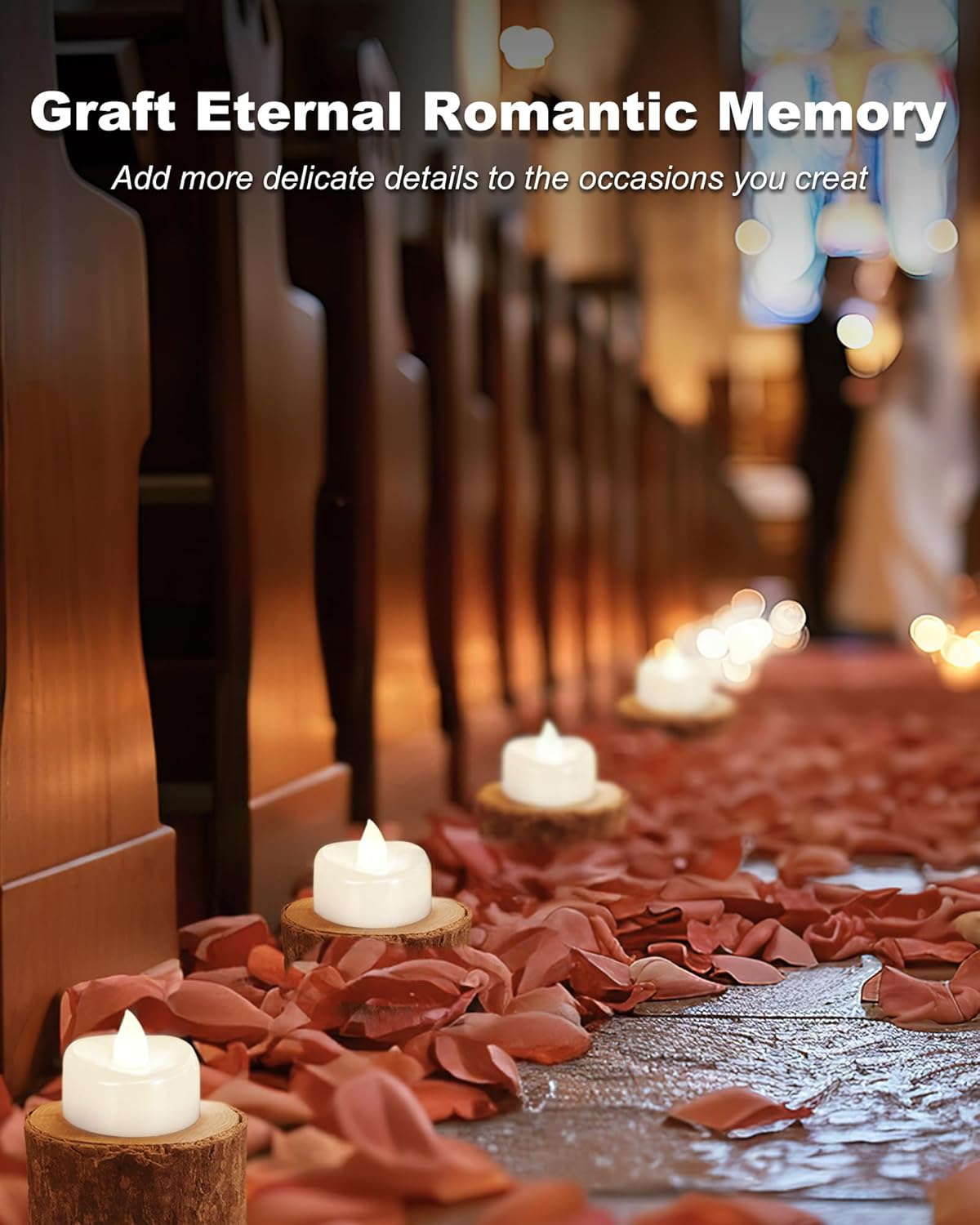 Remote Candles, 24PCS Flameless Tea Lights Candle Battery Operated with Timer, 400+Hours Remote Control LED Tea Lights Votive Candle - 1.5'' D X 1.25'' H- Pure White Light