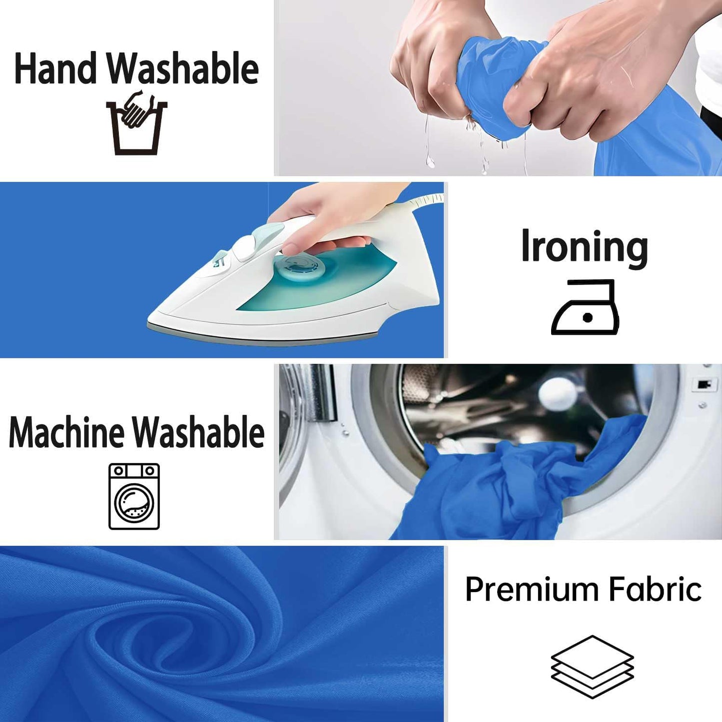 Royal Blue Backdrop, Photo Booth Portrait Photography Backdrops, Studio Blue Screen Backdrop for Photoshoot Streaming Video Shooting, Photo Backdrop 10x20ft