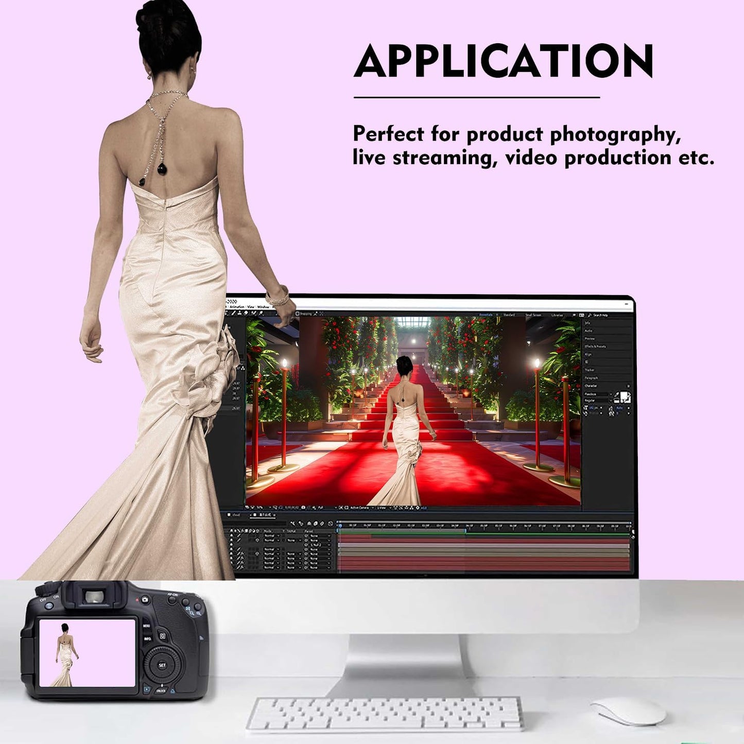 Light Purple Photography Backdrop for Photoshoot, Photo Backdrop Curtain, Perfect Light Purple Backdrops for Party Portrait Photoshoots Video Studio 8FTx10FT