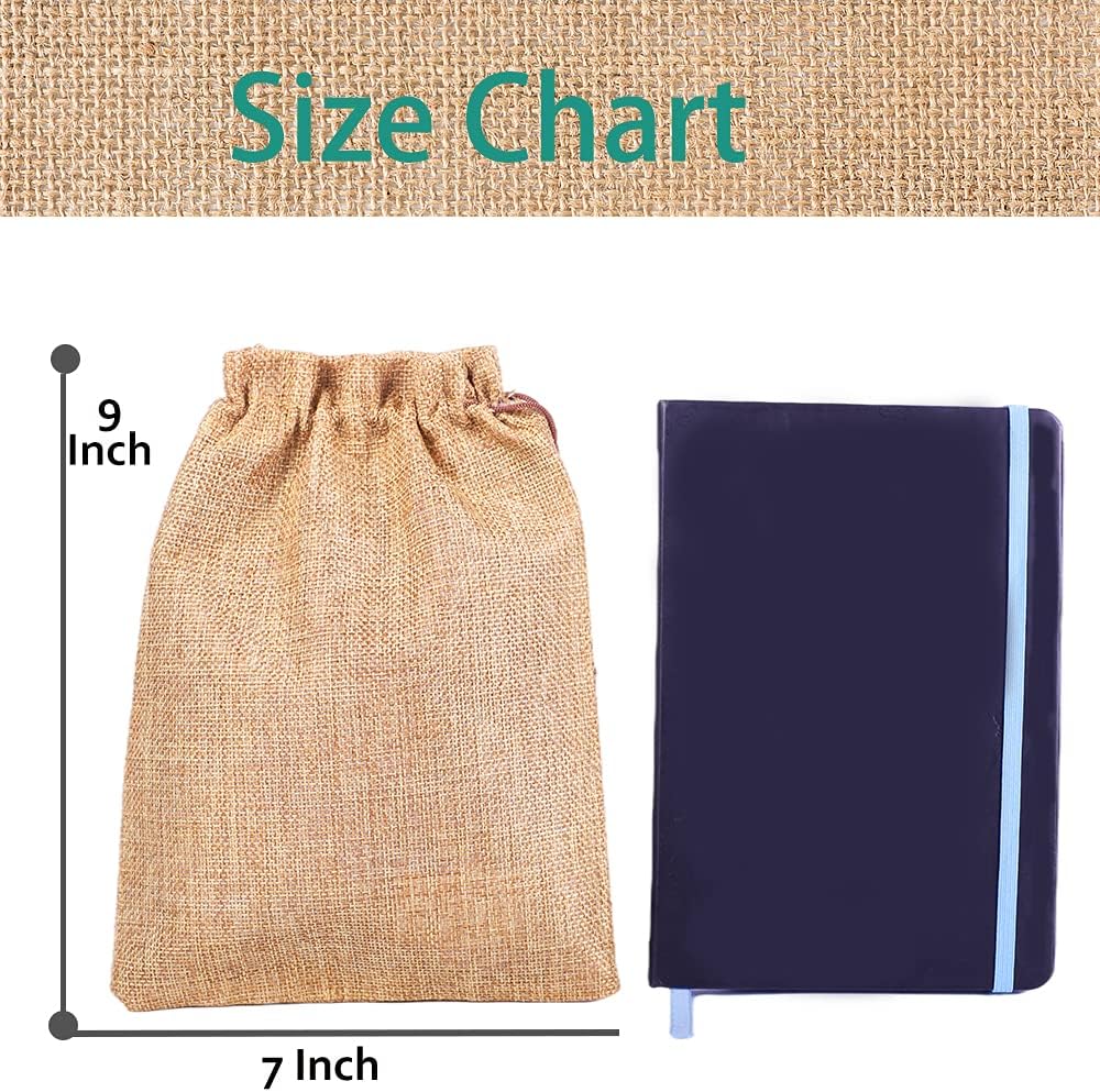 LYSXP 50PCS Burlap Bags with Drawstring，7x9 Inch Drawstring Gift Bag Jewelry Pouches for Wedding Party Favors, DIY Craft Christmas Presents