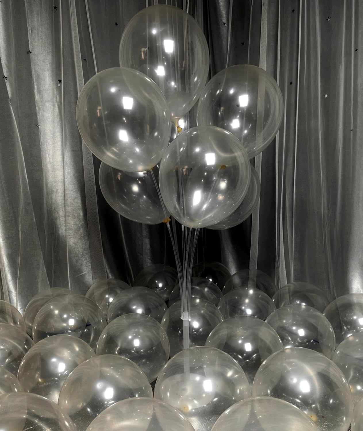 300 Pack Clear Balloons 12 Inch Latex Clear Latex Party Balloon Bulk for Various Party Events Decorations