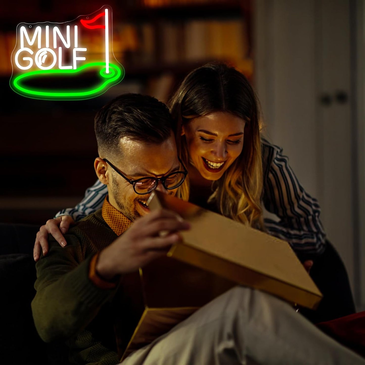 Mini Golf Neon Sign for Wall Decor Golf Neon Light for Man Cave Dimmable LED Light Up Sign for Course Gym Club Bedroom Office Park Party Club Decor Birthday Gifts Art Size12.9 * 10.6In(WZCP203)