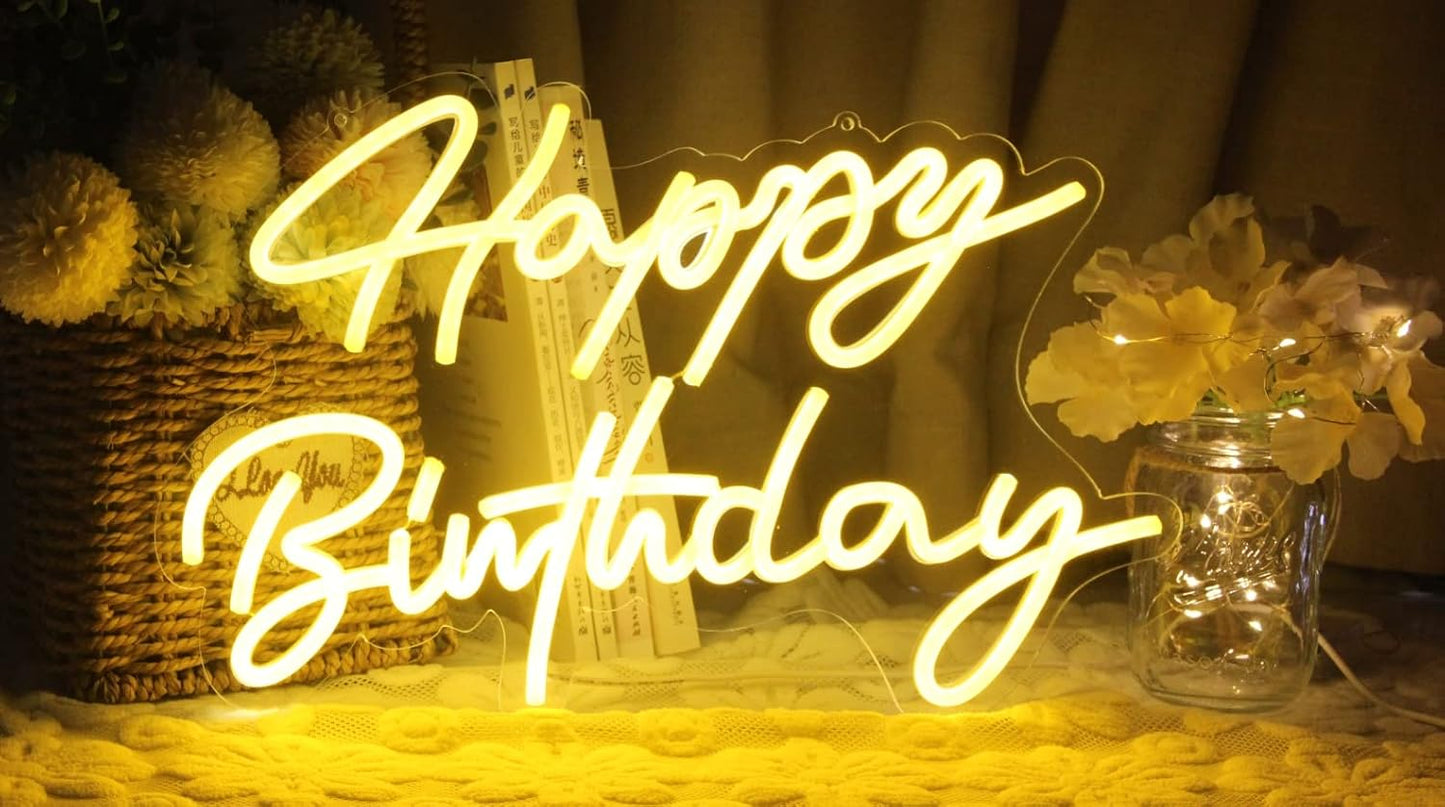 Ulalaza LED Neon Sign Night Light for Wall Party Décor Bedroom Room Bar Wedding Home Birthday Art Decoration Christmas with USB Chain Light modulator 5v 16.5''*9.1''