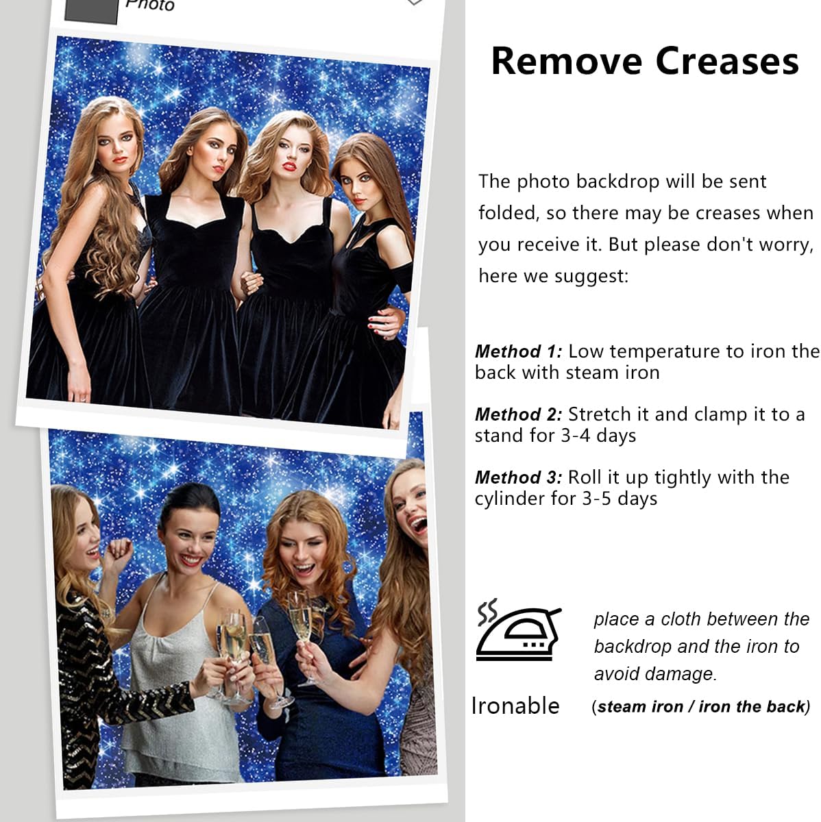 YongFoto Blue Glitter Backdrop 20x10ft Silver Light Spots Navy Blue Sequin Bokeh Photography Background Birthday Bridal Shower Wedding Photography Background Party Banner Decor Portraits Photoshoot