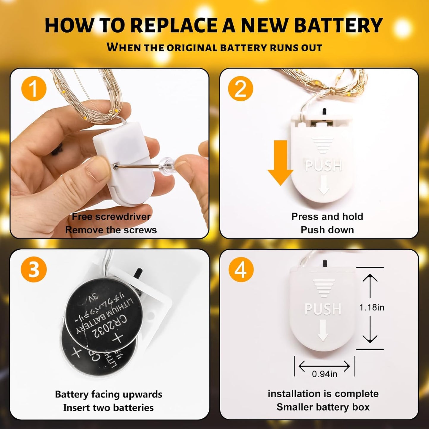 HXWEIYE 6 Pack Fairy Lights Battery Operated, 7ft 20LED Mini Firefly Starry Lights Mason Jar Lights for Indoor Outdoor Bottle Tree Party Wedding Halloween Thanksgiving(Warm White)