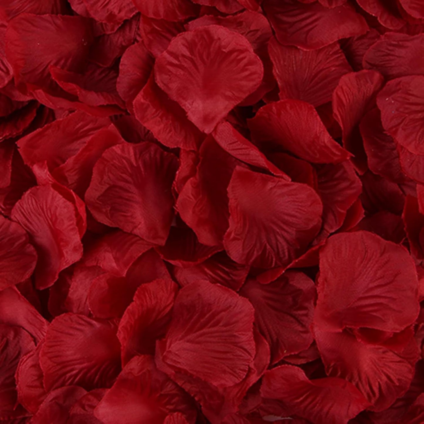 1000 Pcs Artificial Fake Rose Petals,Flower Petals for Romantic Night, Engagement, Party, Wedding, Event Flower Decorations, in Bulk(Dark Red)