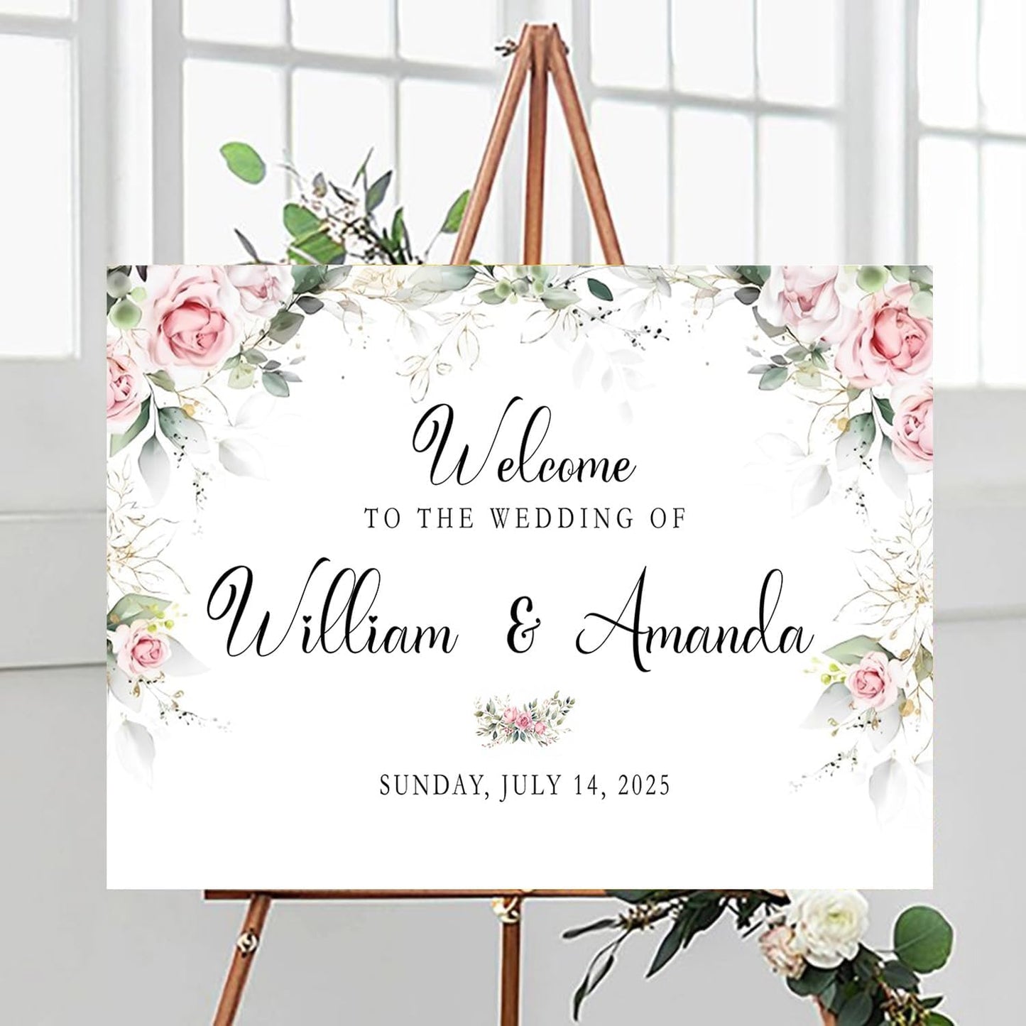 Welcome To Our Rustic Wedding Decor - Entrance & Shower Signs