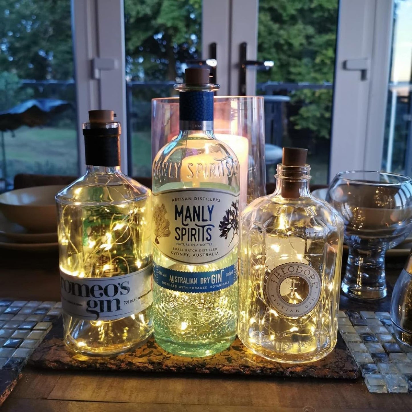 Lepro Wine Bottle Lights with Cork, 6.6 ft 20 LED Fairy Lights Battery Operated Mini String Lights, Waterproof Small Pixie Lights for Mason Jars, Crafts, DIY Wedding Party Centerpieces, 8 Pack