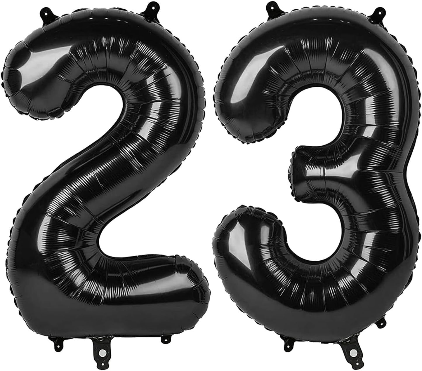 40 Inch Black 23 Large Number Balloon, 23 32 Black Birthday Party Decorations, Numbers 23 32 Foil Balloons for Anniversary Graduations Celebration Supplies