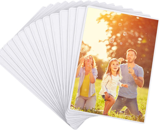 Magicfly Pack of 15 Magnetic Picture Frame with Clear Pocket, 4 x 6 Inches Refrigerator Photo Holder for Fridge Office Cabinet Locker, White