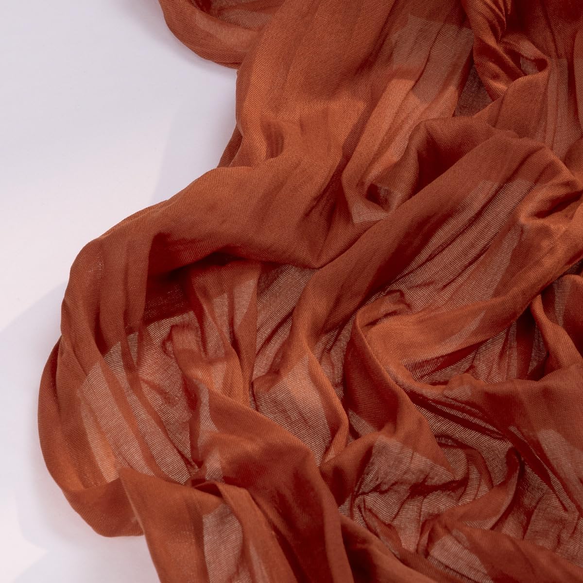 Terracotta Cheesecloth Table Runner 10 Pack Fall Burnt Orange Cheese Cloth Table Runners 120 Inches Rust Thanksgiving Fall Table Decorations for Friendsgiving Wedding Bridal Baby Shower Party