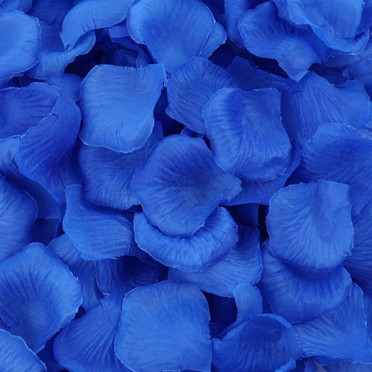 1000 Pcs Artificial Fake Rose Petals,Flower Petals for Romantic Night, Engagement, Party, Wedding, Event Flower Decorations, in Bulk(Blue)