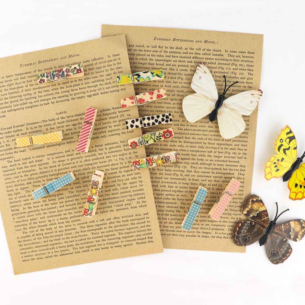 80 Pieces Colorful Painted Wood Clothespins for Craft Mini Photo Clips Wooden Clothespin Small Clothes Pins for Photos Pictures Display Wooden Clothe Photo Paper Peg Decorative Clothespins for Wedding