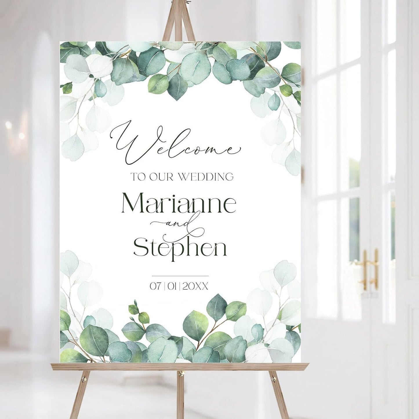 Personalized Wedding Welcome Sign, Flowers Wedding Welcome Sign, Wedding Welcome Sign, Custom Wedding Sign, Welcome To Our Wedding Sign, Flowers Wedding Board, Wedding Decorations Signs # 7
