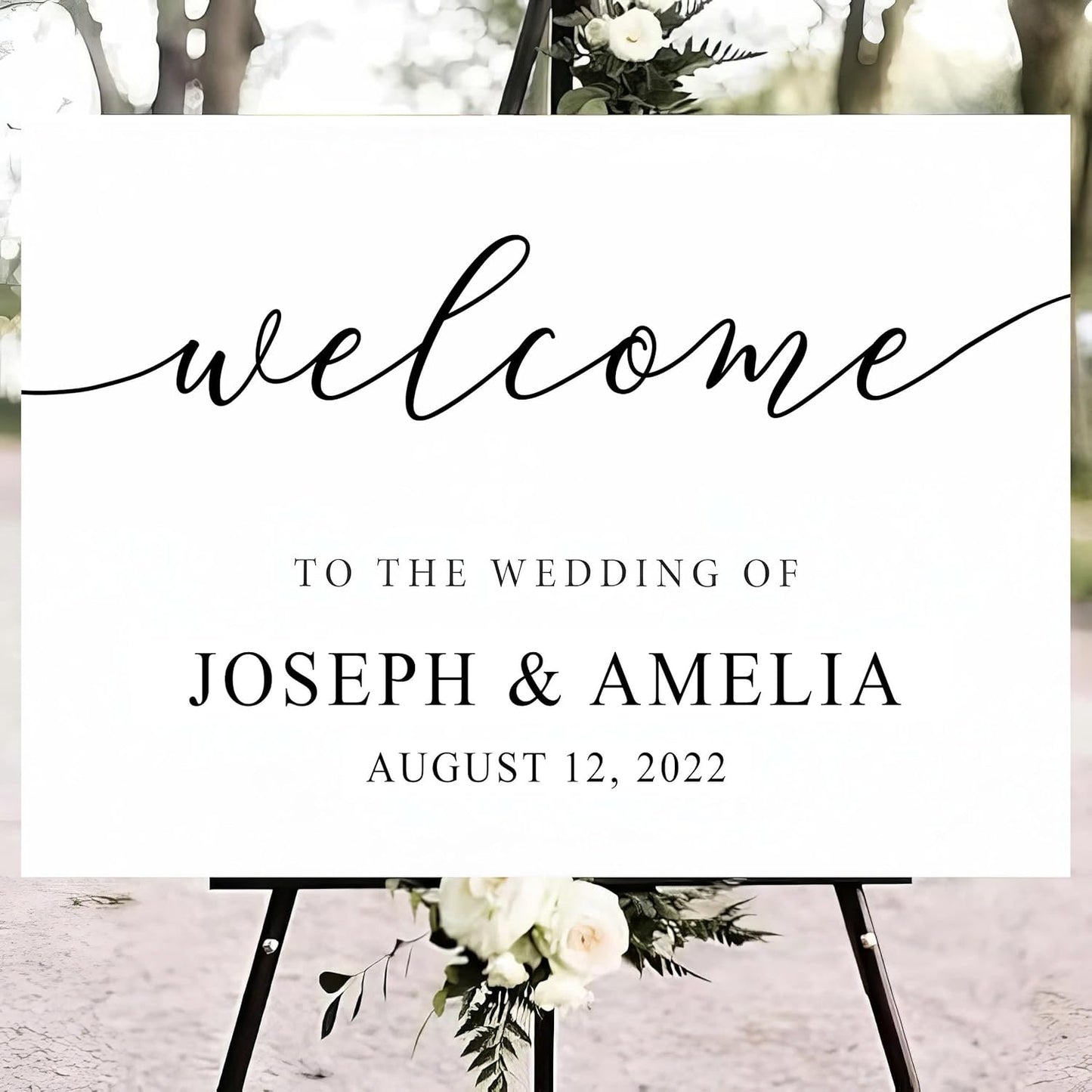 Wedding Welcome Sign - Welcome To The Wedding Sign - Personalized Wedding Sign - Wedding Décor