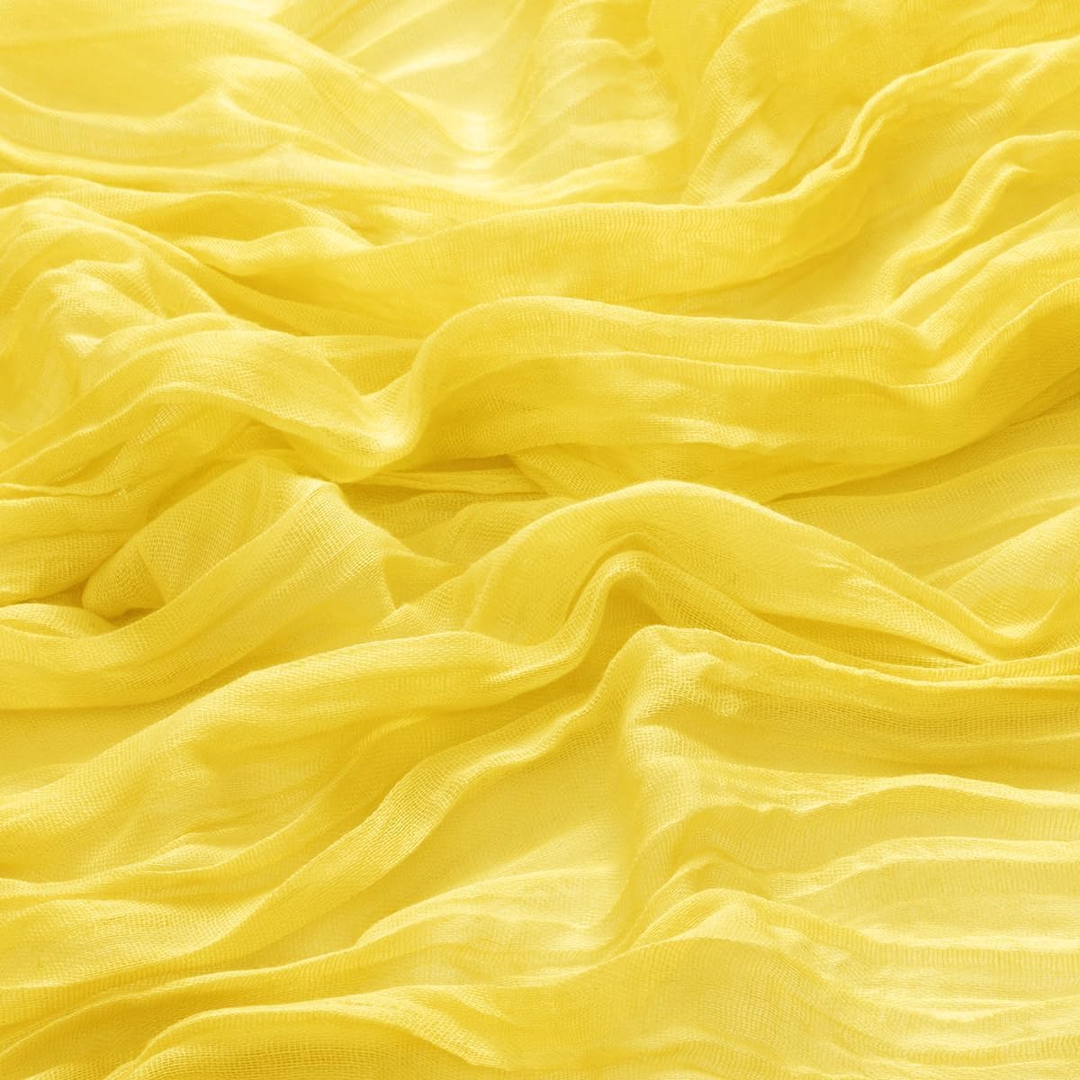 MLMW Yellow Cheesecloth Table Runner Boho Gauze Rustic Cheese Cloth Table Runner 160 inch Sheer 13.3ft for Wedding Party Baby Bridal Shower Birthday