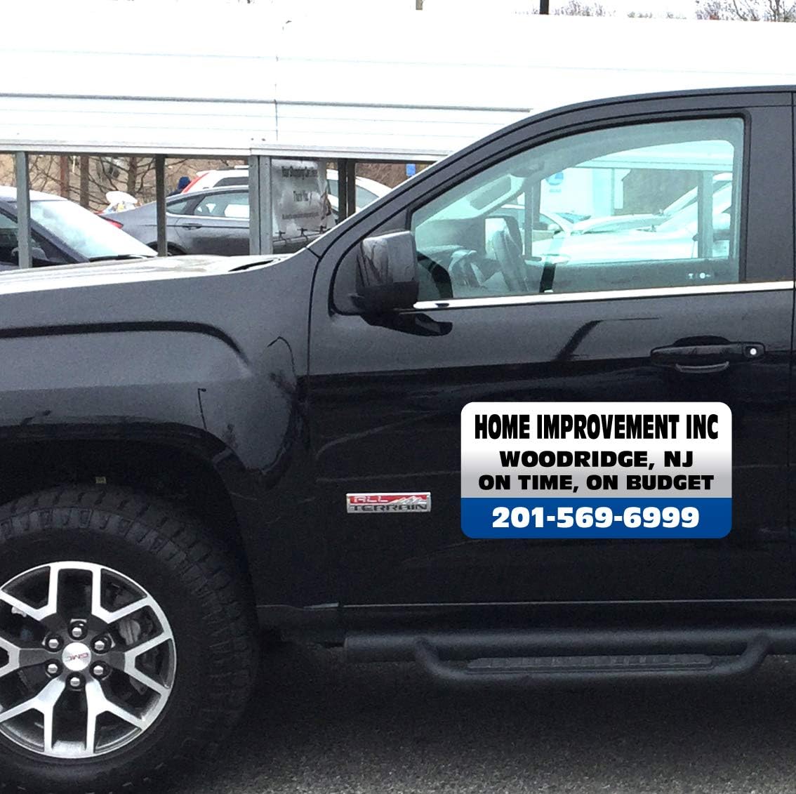 Car Magnet Signs Custom - 24"x12" (Set of 2), 30-mil Thickness with Rounded Corners (Blue)