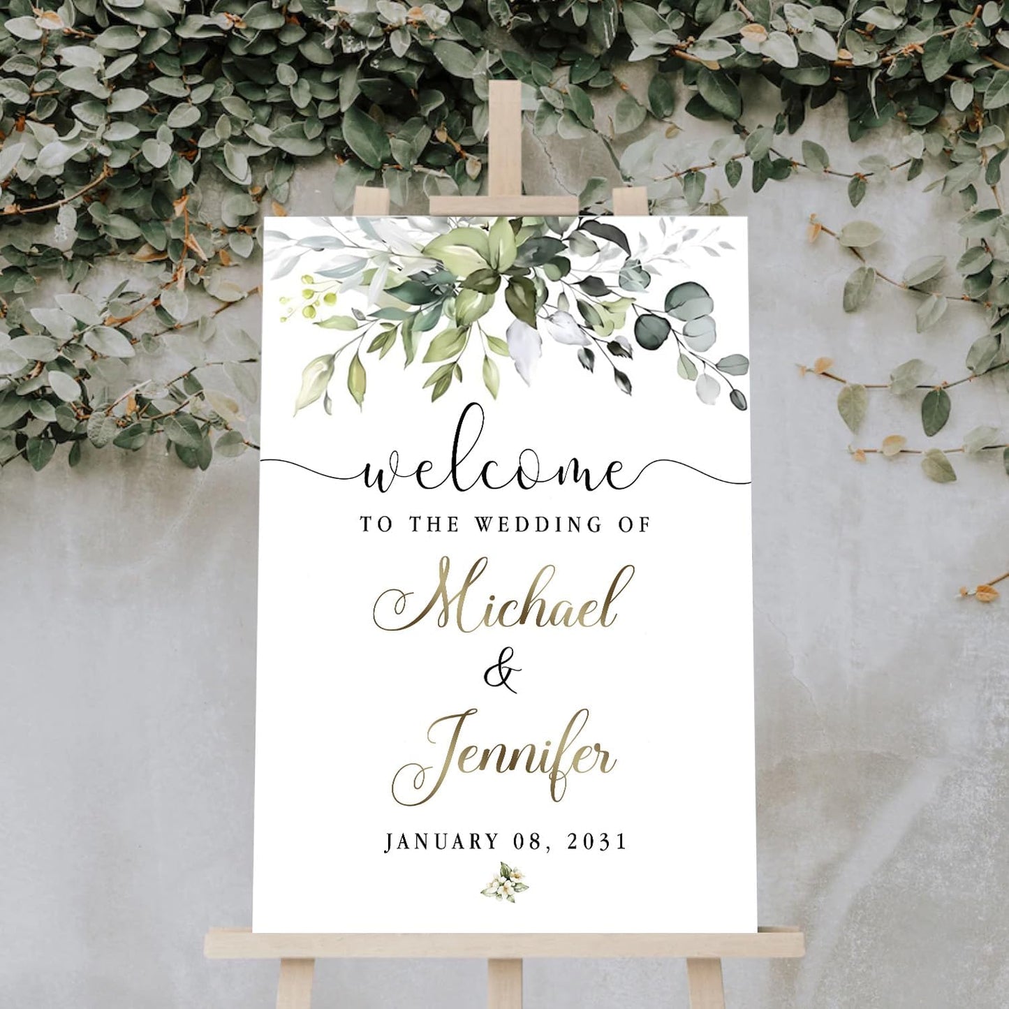 Welcome To Our Wedding Sign, Engagement Party Welcome Sign, Personalized Wedding Welcome Sign, Reserved Signs For Wedding, Wedding Directional Signs