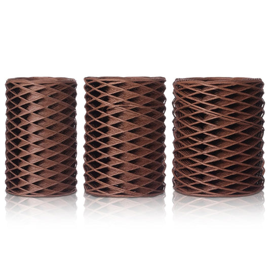 3 Roll 164 Feet Floral Wire Rustic Vine Bind Wire, Three Different Sizes for Flower Bouquets, Wreath Making, Gift Wrapping, and DIY Craft Projects (Dark Brown)