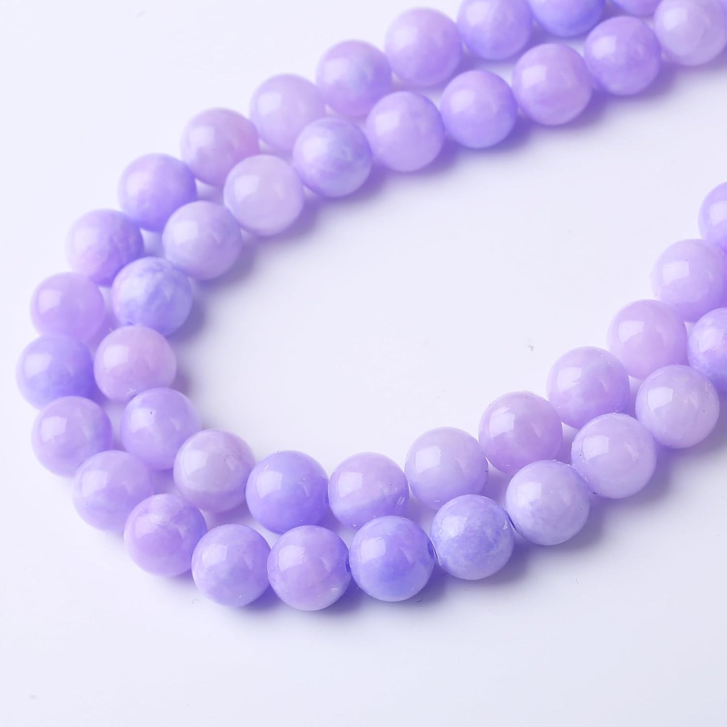 Purple Persian Jade Stone Beads Gemstone Round Crystal Energy Jade Beads Stone Beads for Jewelry Making DIY Bracelet Necklace Jewelry Making 1 Strand 15.5inch 31PCS 12MM