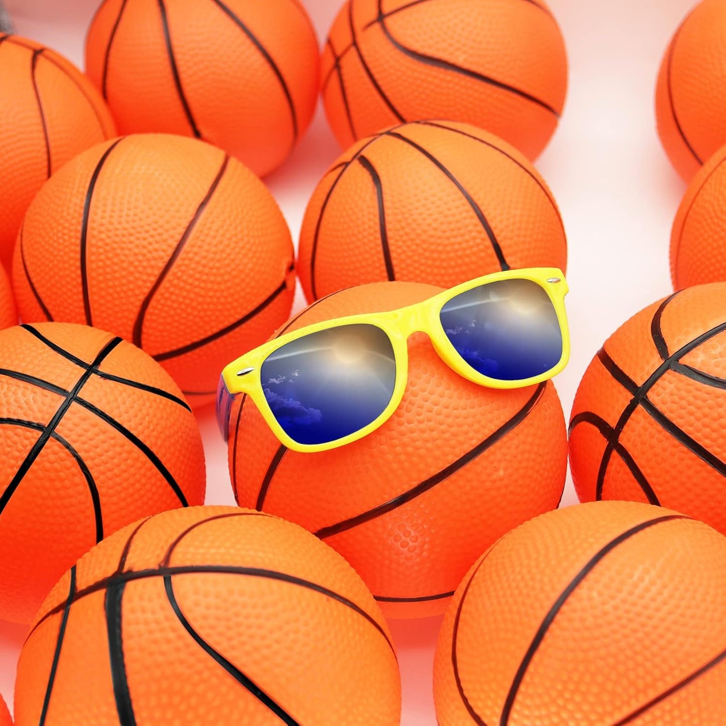 30Pcs 7" Inch Mini Basketball Balls Bulk Small Basketball Set with Pump, PVC Small Basketball for Over The Door Basketball Hoop Games Party Favors Indoor Outdoor Play Adults Kids Pool Beach Basketball