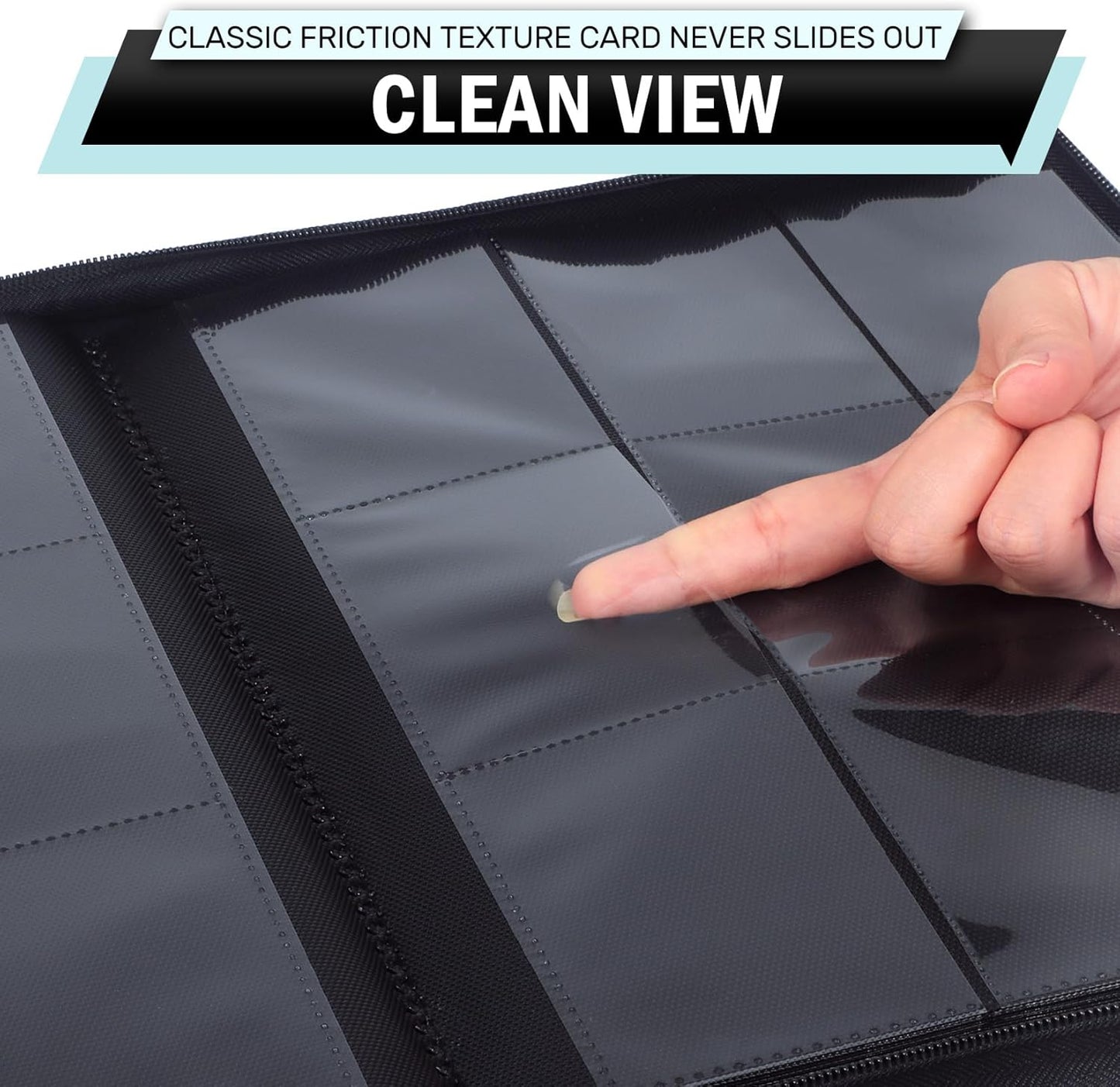 9 Pocket Card Binder, 540 Pockets Trading Card Binder, Double-sided Side Loading Collection Binder, Ringless Card Protector, Card Folder for MTG, TCG, Game Cards, Sport Cards, Teal