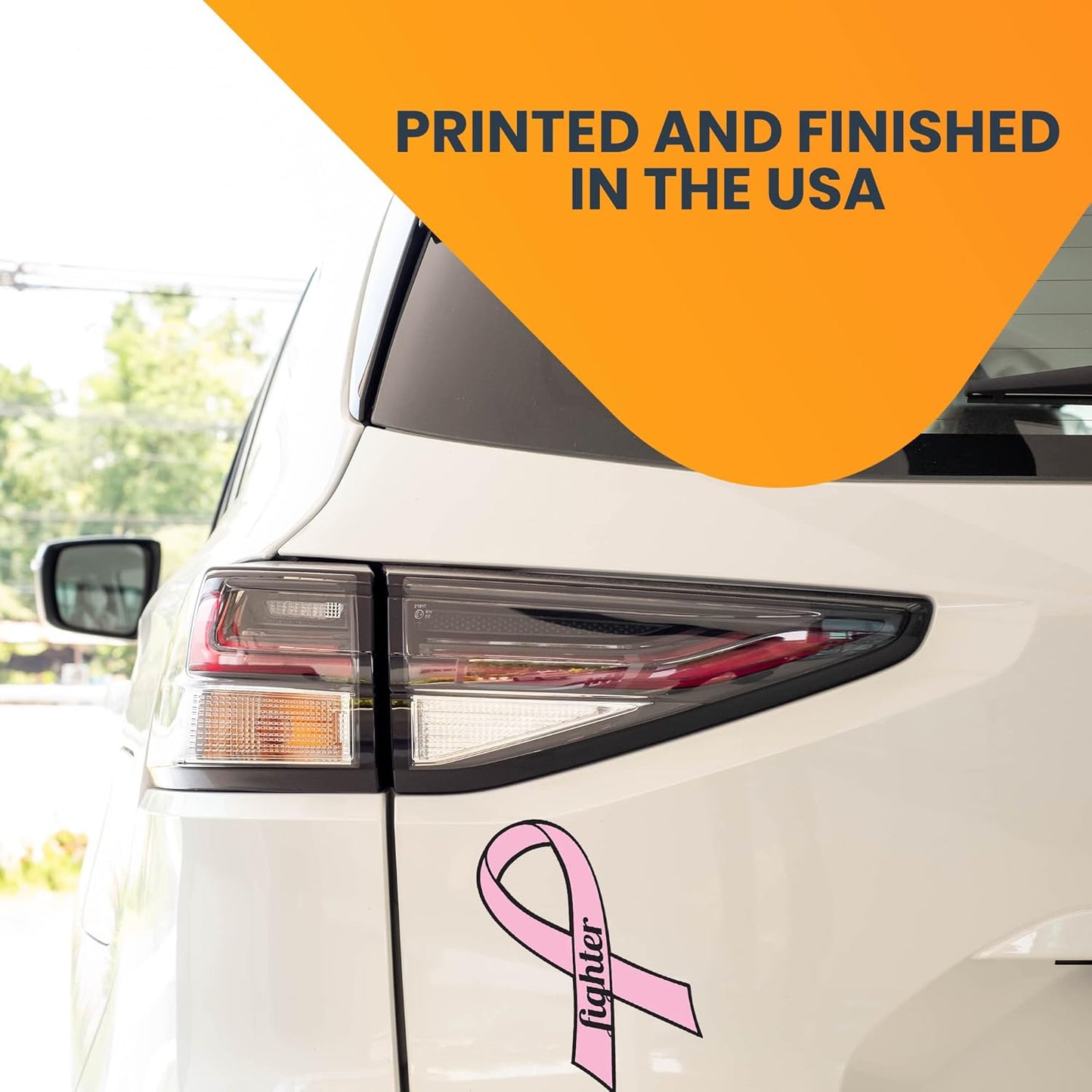 Magnet Me Up: Support Breast Cancer Fighter Pink Ribbon Magnet Decal - 3.5x7 Inches, Heavy-Duty Automotive Magnet for Car, Truck, SUV - Show Your Support and Encouragement with This Magnet