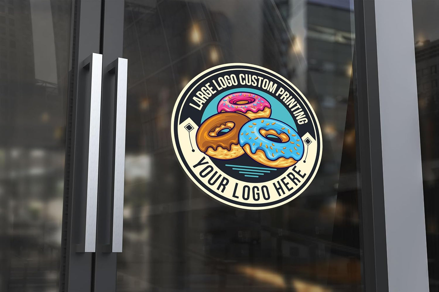 Large Custom Vinyl Decals – Full Color Personalized Sticker Decals Printing | Custom Business Logo Stickers for Windows, Stores, Walls, Doors, Cars, Trucks, Windshield, & More